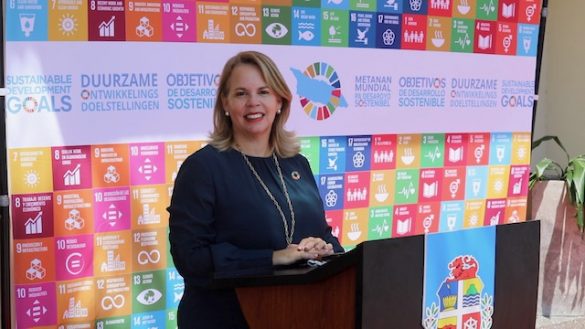 Prome Minister Evelyn Wever Croes Sdgs1