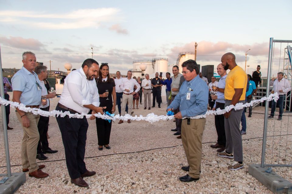 Opening Ceremony Web Drinkwater Facility Hato Lieutenant Governor E. Rijna. Ceo Web Alfredo Koolman