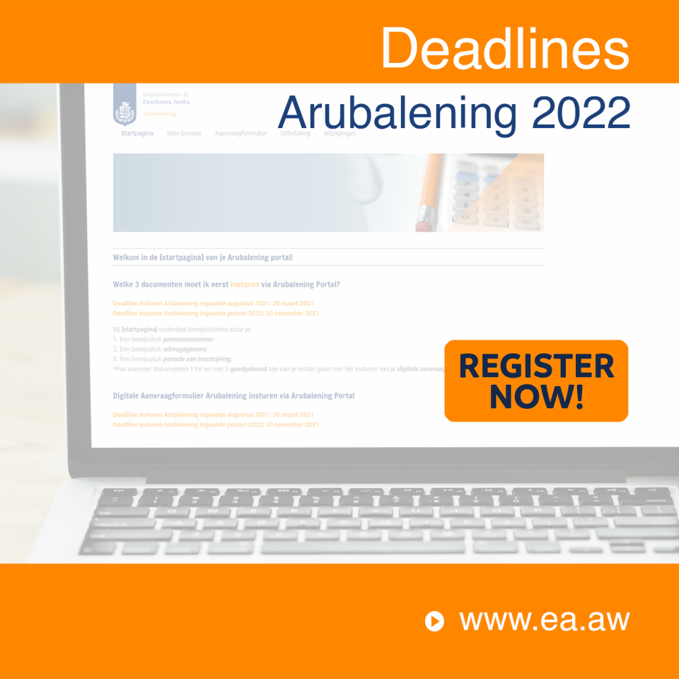 Arubalening 2022 Deadlines