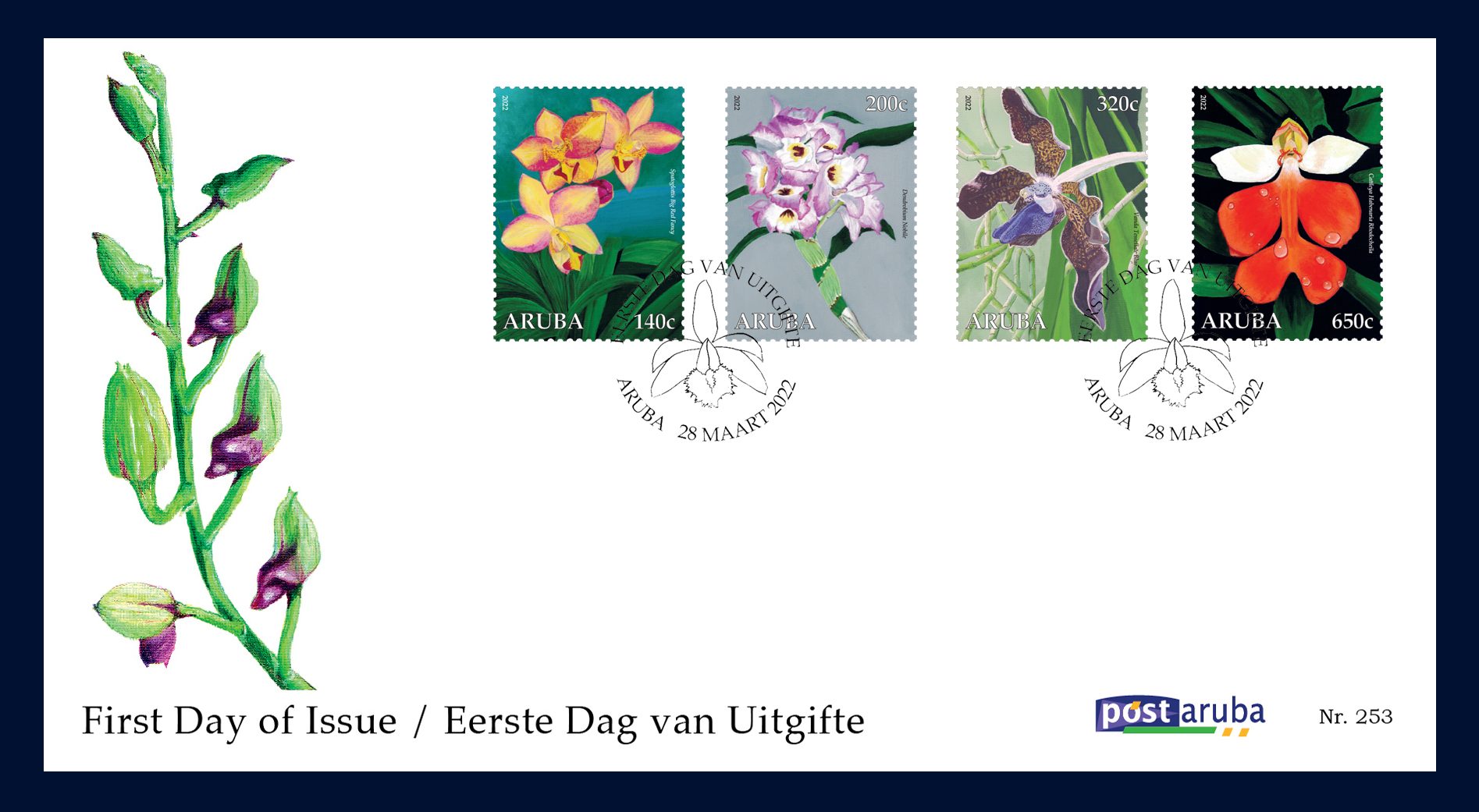 Orchids Fdc