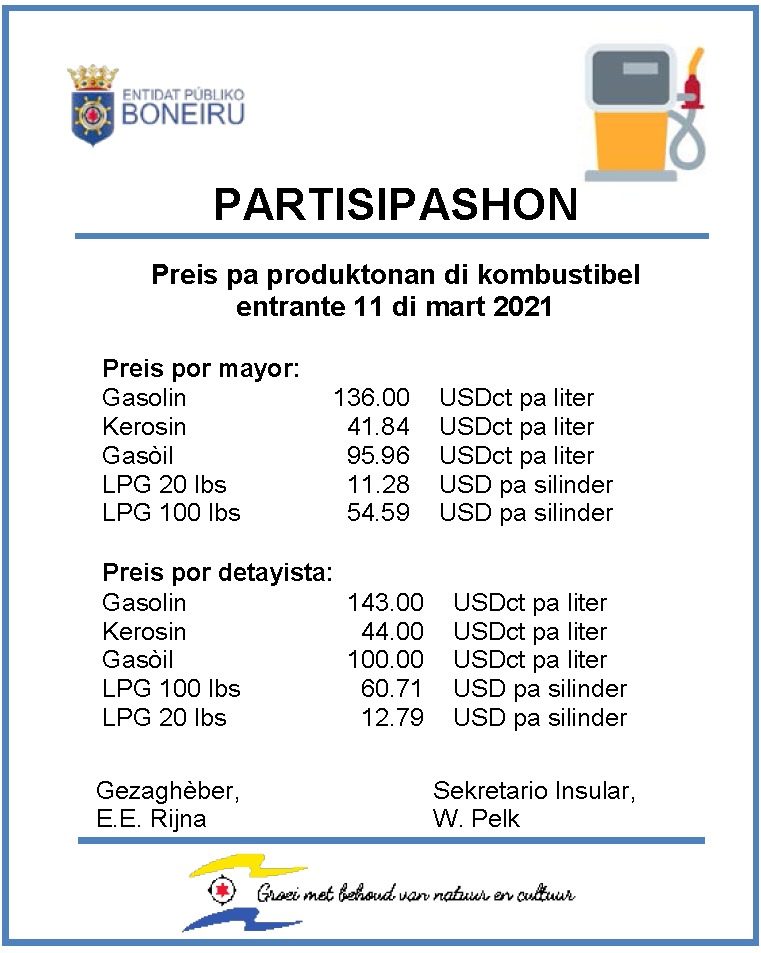 Visual Preis Di Gasolin Maart 2022 Pap