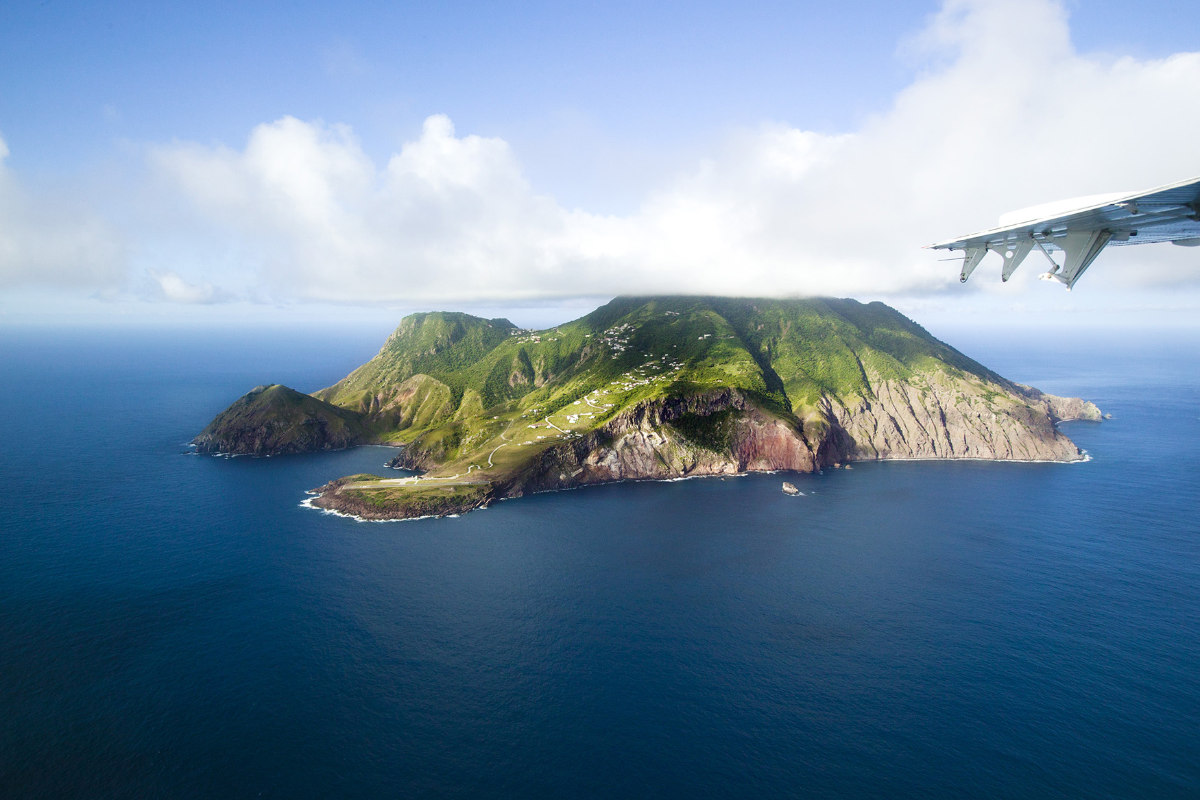 Aerial View Saba