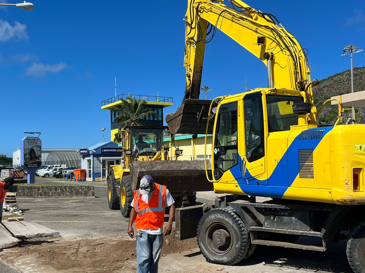 St. Eustatius A Habri E Prome Parti Di Proyecto Di Airport Boulevard