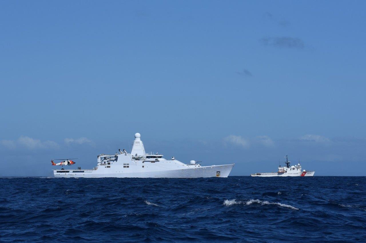 Hnlms Holland Uscg Helicopter And Cutter