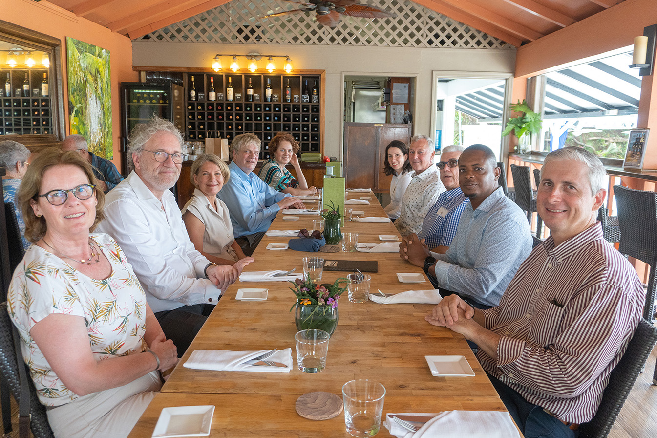 Council Of State Delegation Meets With Island Council During Lunch