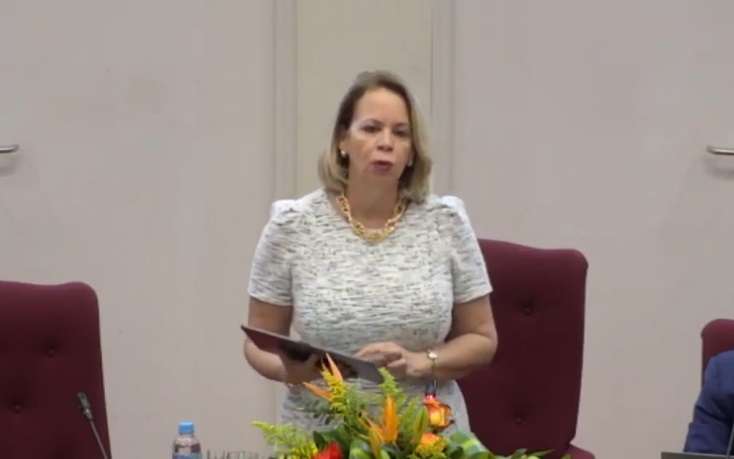 Prome Minister Evelyn Wever Croes Ta Informa Parlamento Riba Reunin Na St Maarten