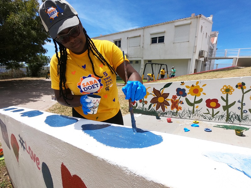 Saba Doet 2023 Beautifying Sacred Heart School...