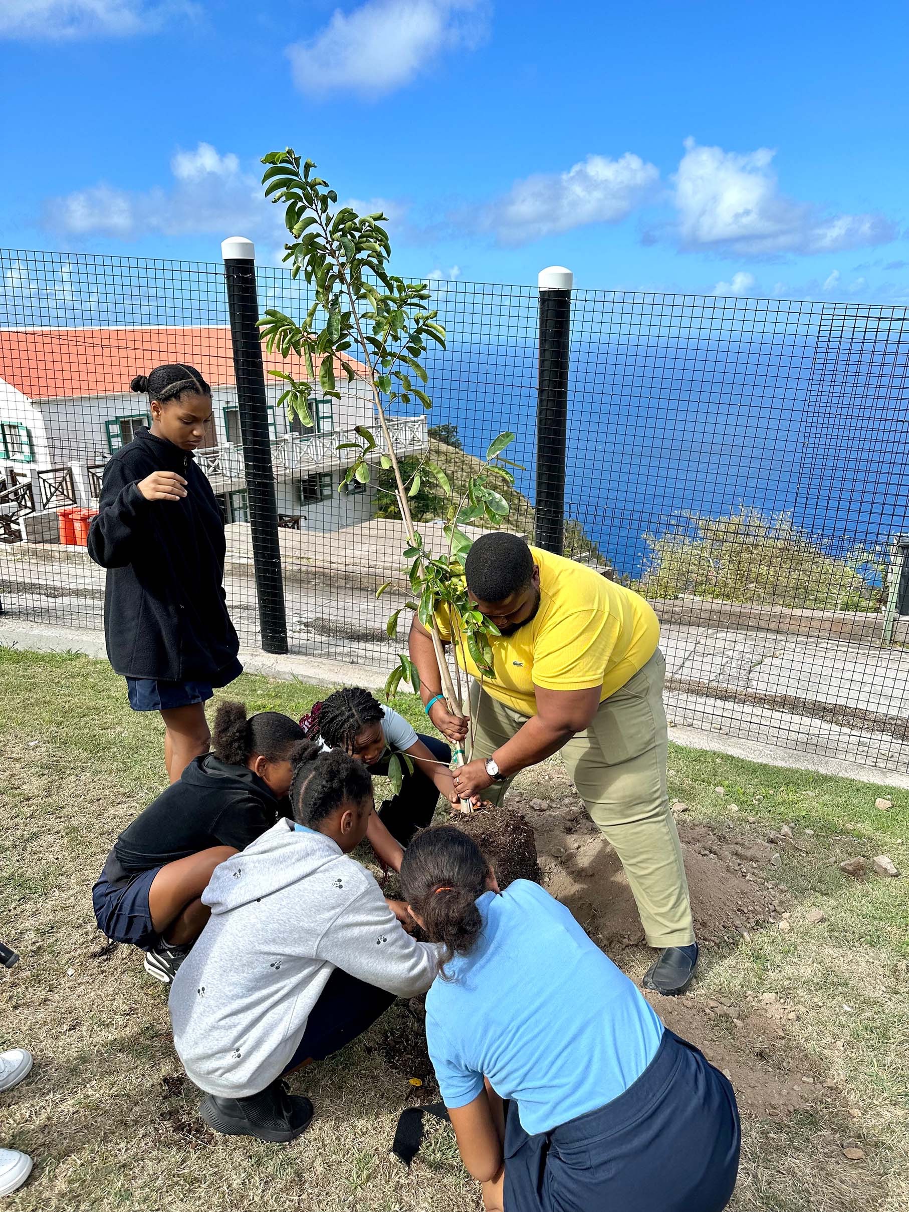 Tree Planting At Sacred Heart School