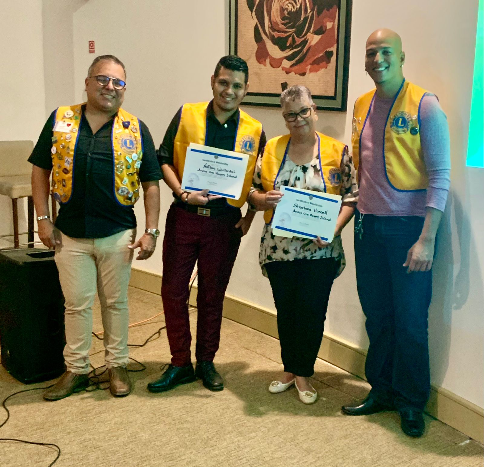 Aruba One Happy Island Lions Club A Instala 2 Miembro Nobo.1