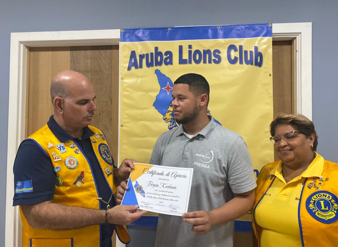 Encuentro Cu Prensa Pa Gradici Cada Un Di Nan Pa Nan Aporte Cu Aruba Lions Club