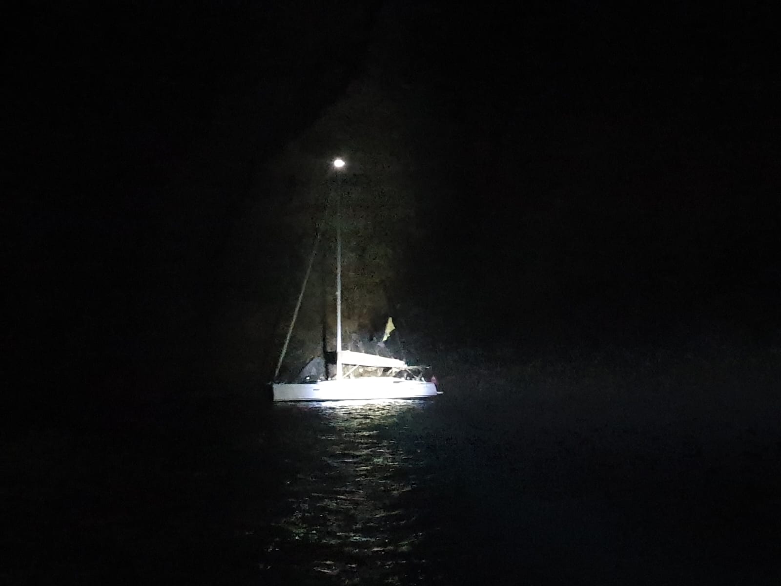 Coast Guards Assisted A Sailing Vessel At Saba