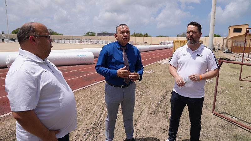 Ehecutivonan Di Fifa Di Bishita Na Aruba A Haci Un Site Visit Na Gpt Stadion Dakota