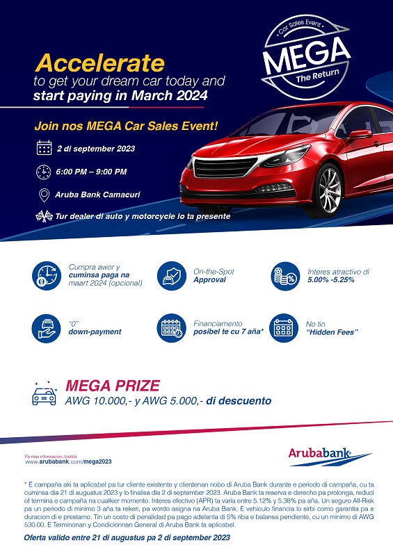 Aruba Bank Mega Car Sales Event – The Return.4