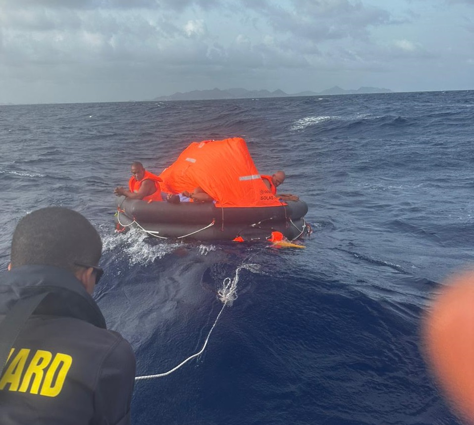 Coast Guard Assist Persons In Distress Nearby Sint Maarten