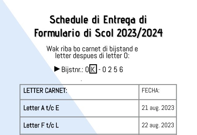 Schedule Di Entrega Di Formulario Di Scol 2023 2024.3