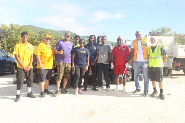 Eng Three Service Clubs Join Forces To Clean Up Shores Of Salt Pond 1