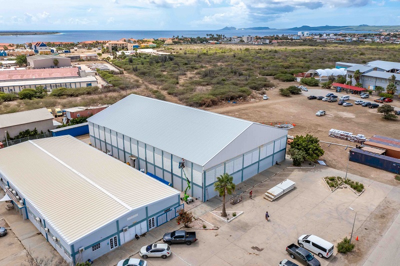 Eng Work Completed On The Rooftop Of The Jorge Nicolaas Sports Complex .1