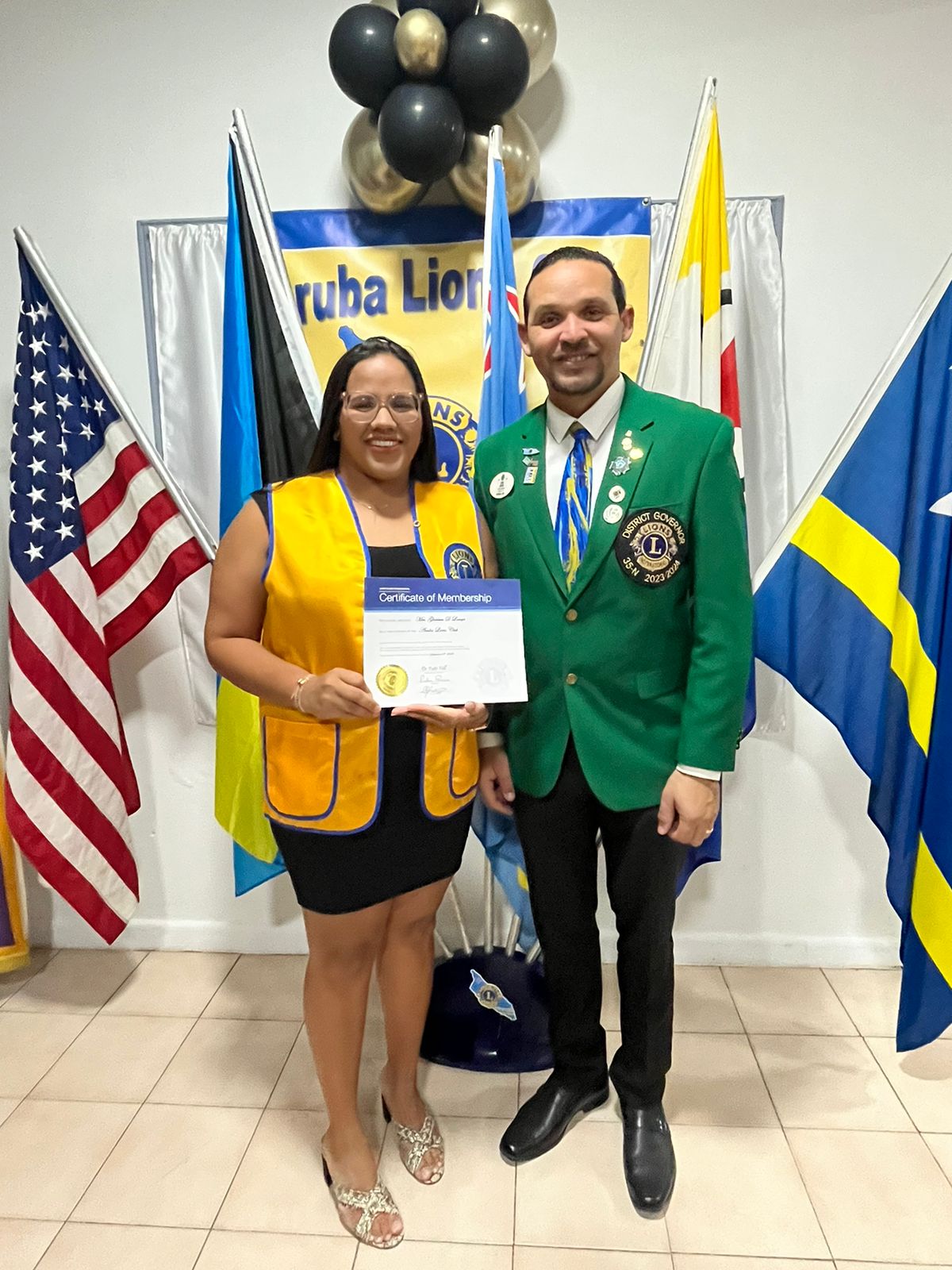 Aruba Lions Club A Instala Varios Miembro Nobo.13