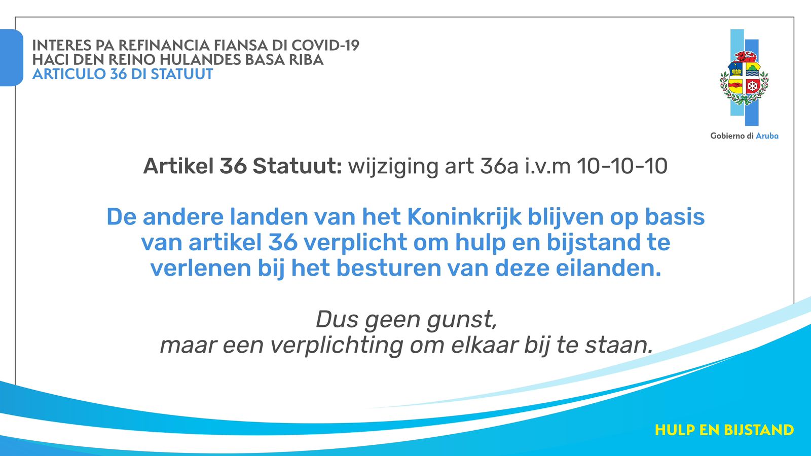 Minister Maduro Ta Splica E Intencion Di Articulo 36 Di Statuut Cu Ta E Base Pa Aruba Fia Placa Di Hulanda Pa Por A Sobrevivi E Pandemia Di Covid 19.5