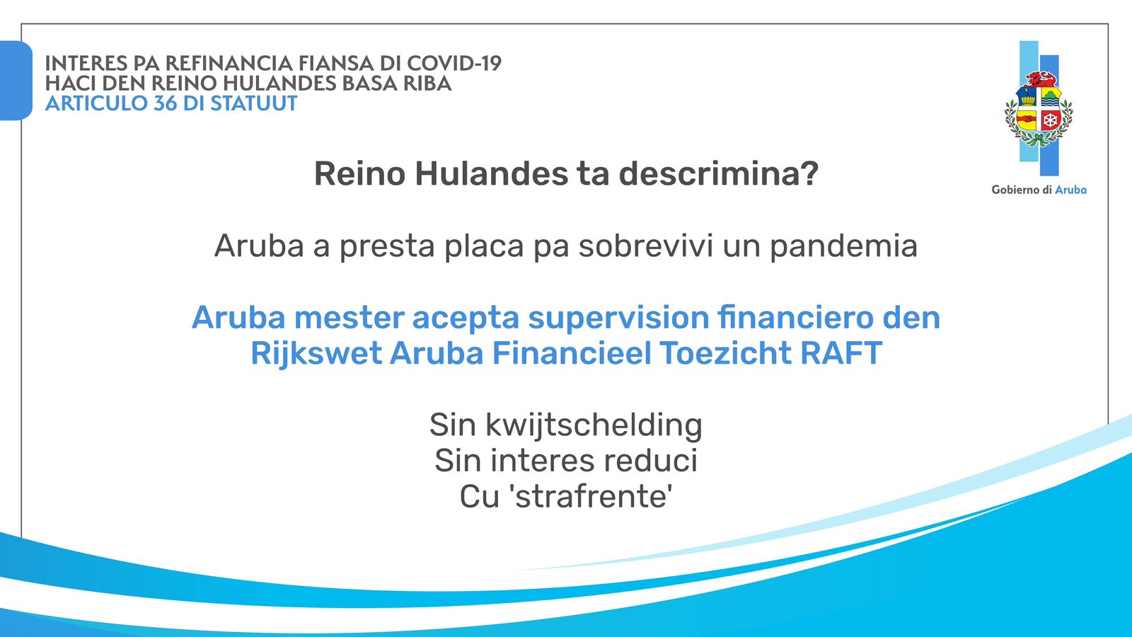 Minister Maduro Ta Splica E Intencion Di Articulo 36 Di Statuut Cu Ta E Base Pa Aruba Fia Placa Di Hulanda Pa Por A Sobrevivi E Pandemia Di Covid 1922