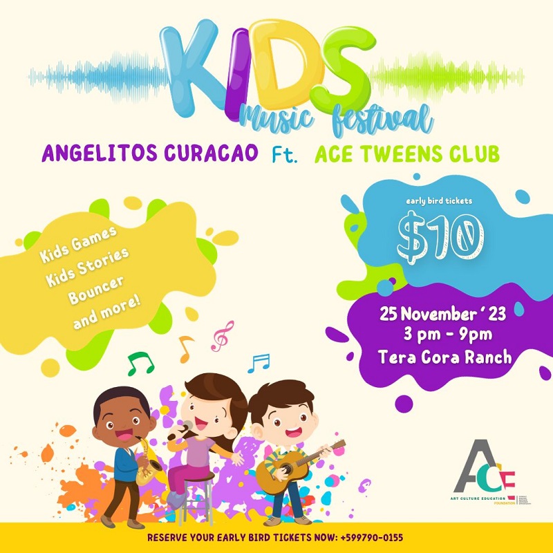 Ace Foundation Ta Anunsia E Prome Edishon Di Bonaire Kids Music Festival