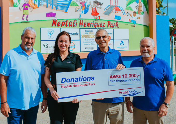 Aruba Bank Ta Sostene Expansion Di Neptali Henriquez Park