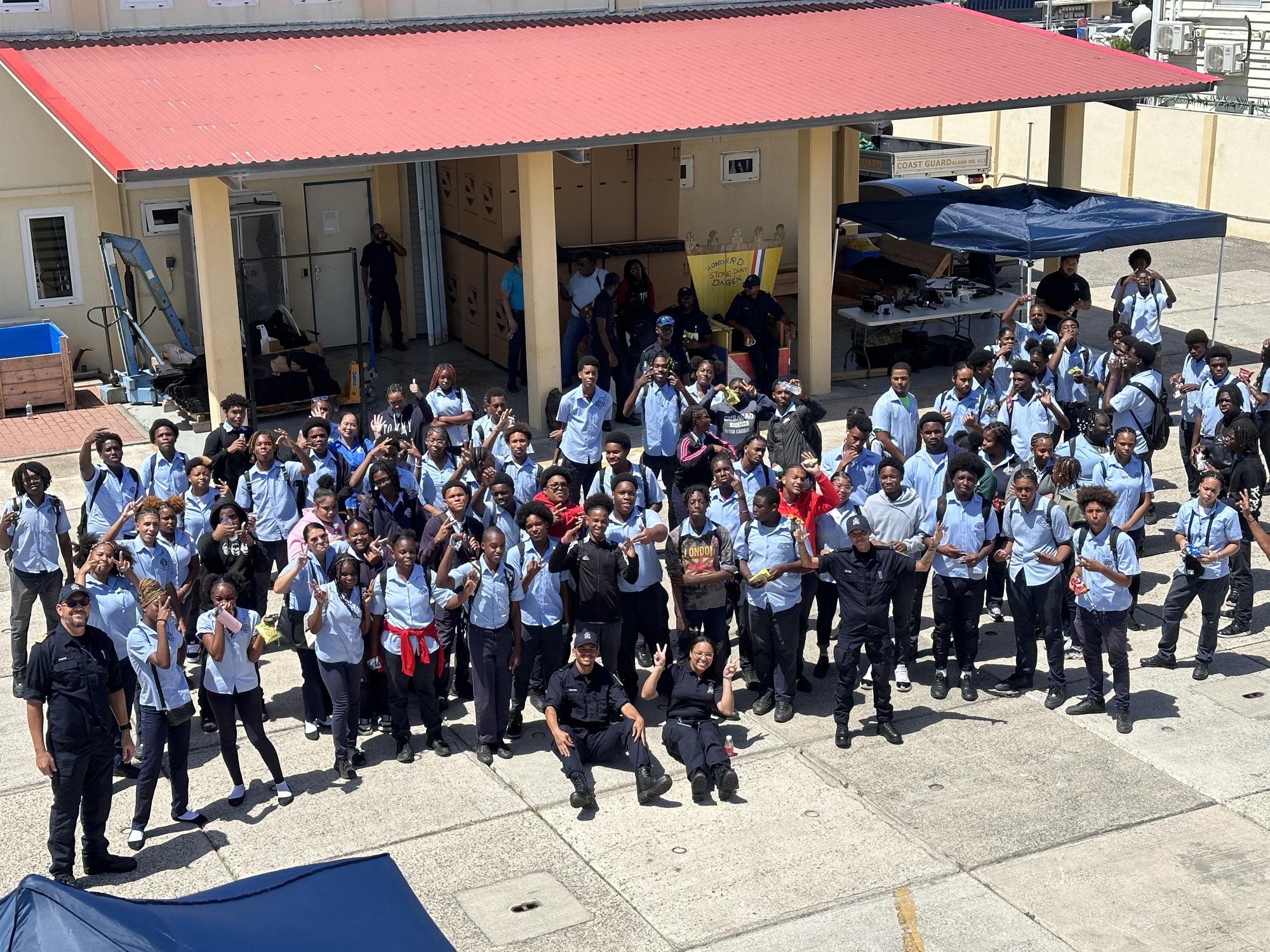 Milton Peters College Visits The Coast Guard.2