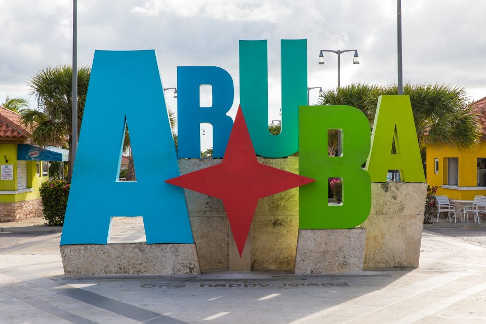 Aruba Logo Sign In The Tourism Square Linear Park 1