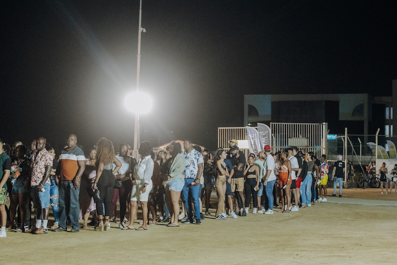 Crowd In Line