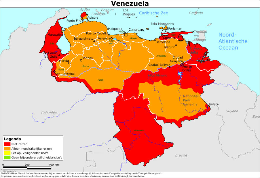 Reisadvies Venezuela 2024