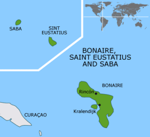 Map Of Bonaire Saint Eustatius And Saba 300X275 1